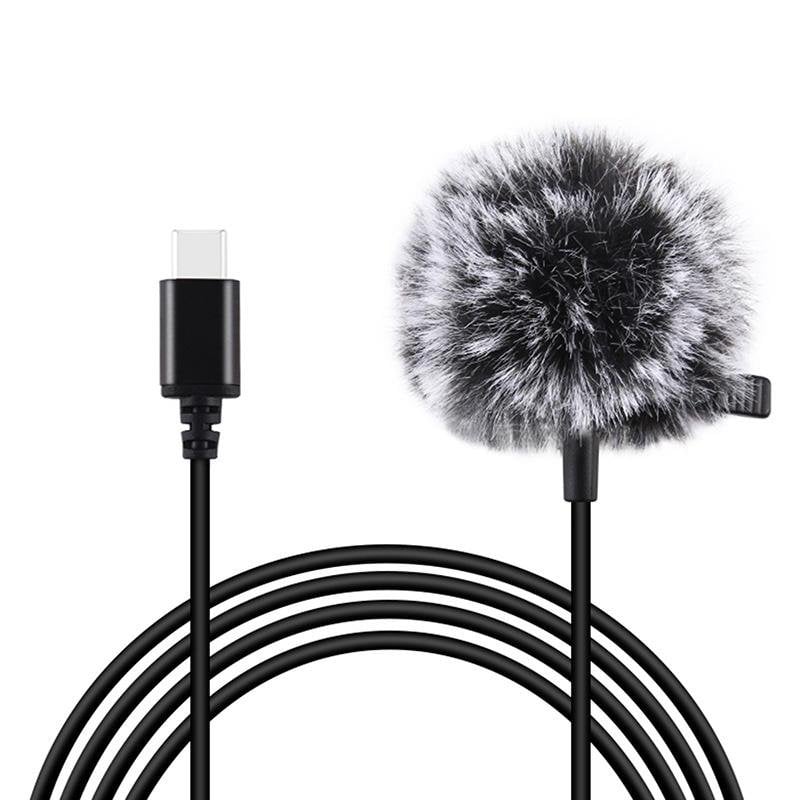 puluz Microphone Puluz PU425 USB-C omnidirectionnel avec clip et câble 1,5 m