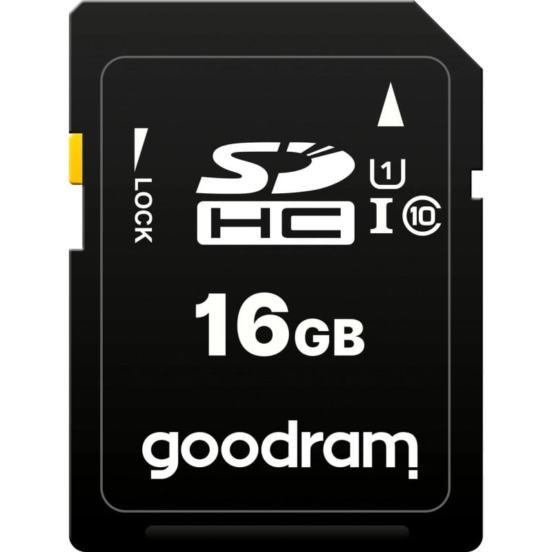 goodram Carte mémoire Goodram S1A0 16GB SDHC Classe 10 UHS-I 100MB s Black