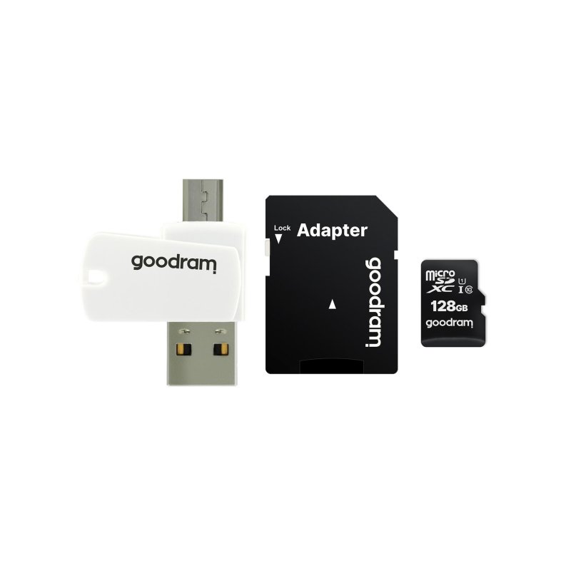 goodram Lecteur de cartes Goodram M1A4 All in One 128GB MicroSDXC UHS-I USB 2.0
