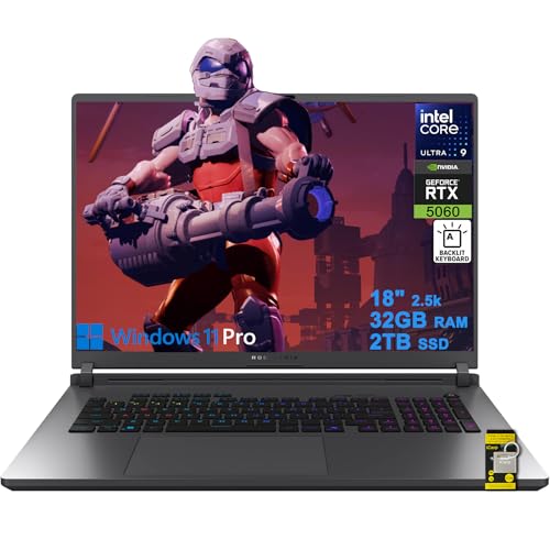 ASUS ROG Strix G18 G815 Gaming AI Laptop 18 2560x1600 240Hz Intel 24-core Ultra 9 275HX 32 Go DDR5 2 To SSD GeForce RTX 5060 GDDR7 (jusqu'à 572 AI Tops) RGB Backlit Thunderbolt WiFi7 Win11Pro ICC P