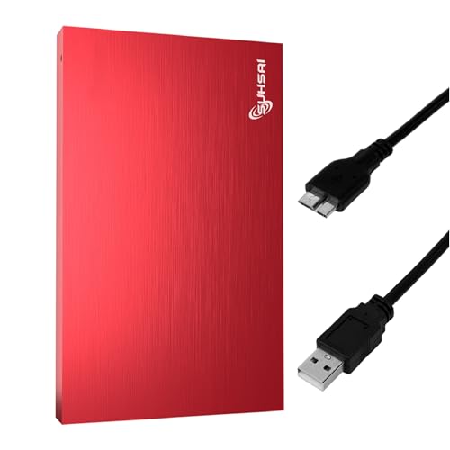 SUHSAI Disque dur externe 1To USB 3.0 – Disque dur externe portable pour ordinateur portable, Mac, PS4, PS5, ordinateur de bureau – Disque de stockage de sauvegarde fin 2,5 , disque dur externe pour