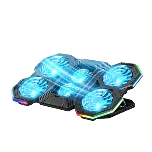 Generchin Support RGB Portable Refroidissement 6 Ventilateurs