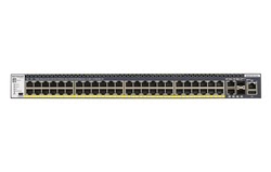 Netgear M4300-52G-PoE 1000W PSU Géré L2 L3 L4 Gigabit Ethernet (10 100 1000) Connexion Ethernet, supportant l'alimentation via ce port (PoE) 1U Black