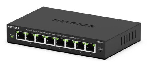 Netgear Switch NETGEAR GS308E Gestionné 8 Ports Gigabit Ethernet L2 L3