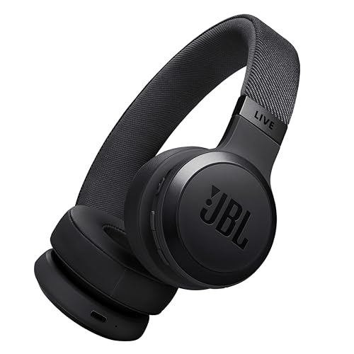 JBL Live 670NC Casque supra-auriculaire, Bluetooth 5.3, connexion multi-source, Réduction de Bruit Adaptative et Smart Ambient, jusqu'à 65 heures d'autonomie, noir