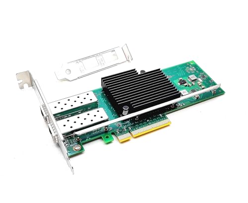 Carte réseau PCI-E NIC 10 Go double port SFP Ethernet convergé LAN adaptateur CNA compatible avec Intel X710-DA2 PCI Express x8 x16 Support de serveur réseau Windows Linux VMware