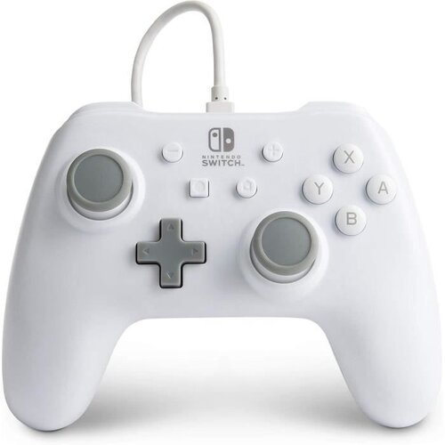 power-a Power A Manette Filaire White Mat pour Nintendo Switch