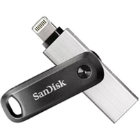 SanDisk 64GB iXpand Flash Drive Go with Lightning and USB 3 0 connectors for iPhone iPad PC and Mac
