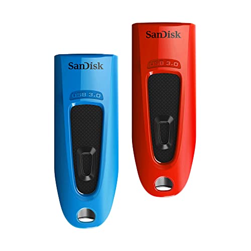 SanDisk Ultra 32 Go Blue Red Pack de 2