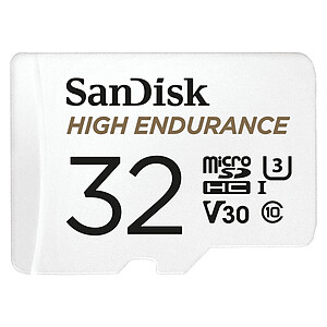 SanDisk High Endurance microSDHC UHS I U3 V30 32 Go Adaptateur SD