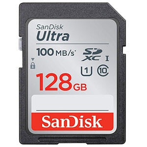 SanDisk Ultra SDXC UHS I U1 128 Go SDSDUNR 128G GN3IN
