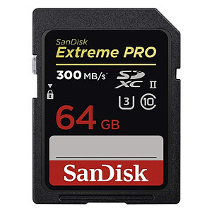 SanDisk Extreme PRO UHS II U3 64 Go