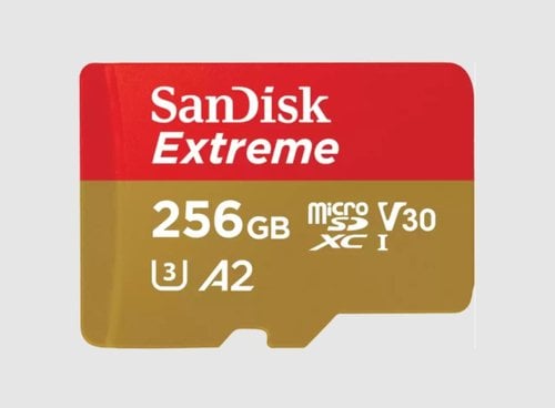 SanDisk Extreme microSDXC UHS I U3 256 Go Adaptateur SD
