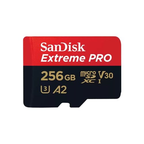 SanDisk Extreme PRO microSDXC UHS I U3 256 Go Adaptateur SD