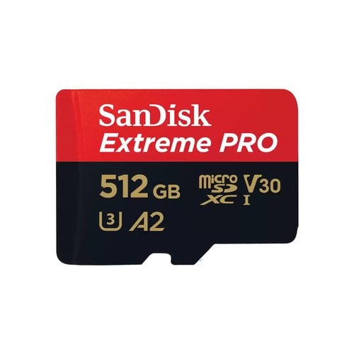 SanDisk Extreme PRO microSDXC UHS I U3 512 Go Adaptateur SD
