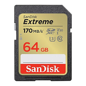SanDisk Extreme SDXC UHS I 64 Go
