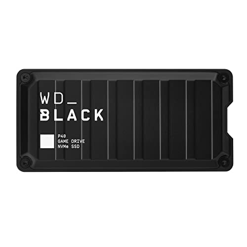 WD_BLACK P40 2 To Disque SSD externe, Disque de jeu portable SSD, jusqu'à 2000 Mo s, SuperSpeed USB 3.2 Gen 2x2, Compatible avec PC, Xbox et PS5, Disque SSD NVMe externe, Noir