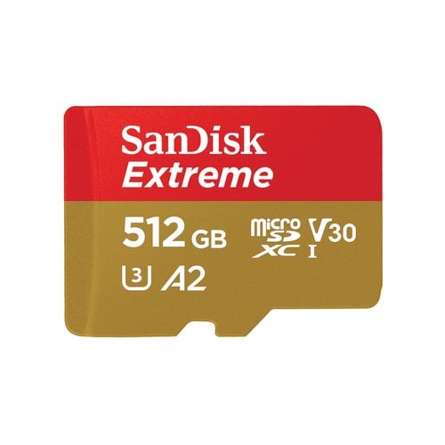 SanDisk Extreme microSDXC UHS I U3 512 Go Adaptateur SD

