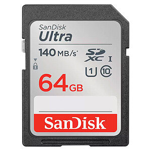 SanDisk Ultra SDXC UHS I U1 64 Go SDSDUNB 064G GN6IN
