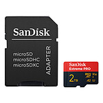 SanDisk Extreme PRO microSDXC UHS I U3 2 To Adaptateur SD