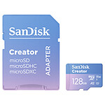 SanDisk Creator microSDXC 128 Go Adaptateur SD
