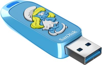 Cle USB SANDISK 256Go 3 2 Edition Schtroumpfette
