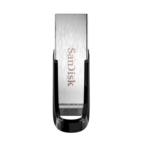 SanDisk Ultra Flair Clé USB 1 to (USB 3.0, Jusqu’à 150 Mo s, Protection par Mot se Passe, Application SanDisk, Robuste en métal) Argenté Noir