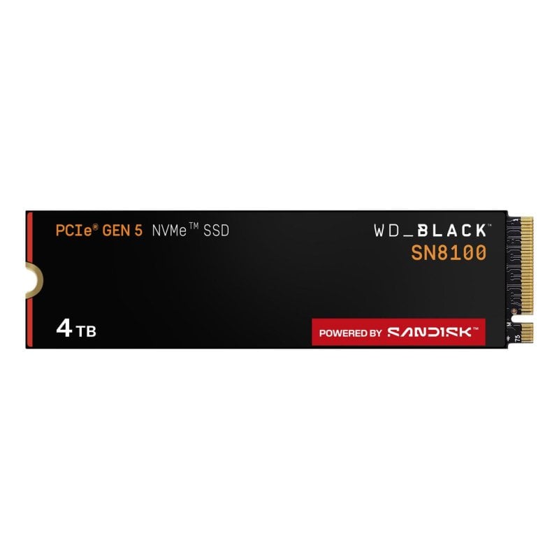 Sandisk Disque Dur Sandisk WD_BLACK SN8100 8TB SSD M.2 PCIe 5.0 NVMe 14900 Mo s Encryption