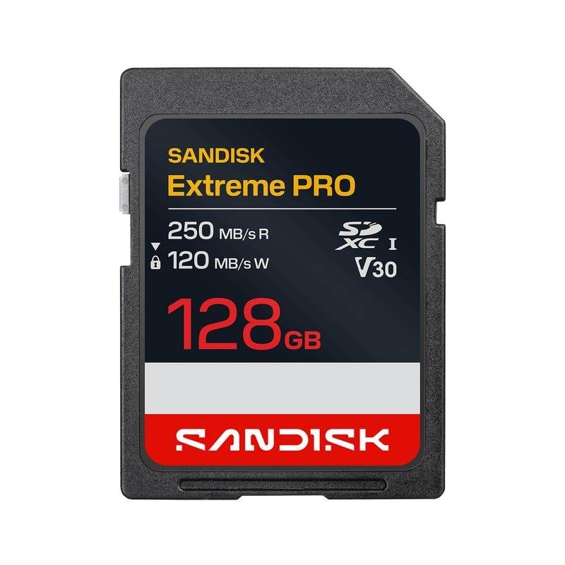 Sandisk Carte SD Sandisk Extreme PRO SDSDXXJ-128G-GSCIN 128GB UHS-I 250MB s