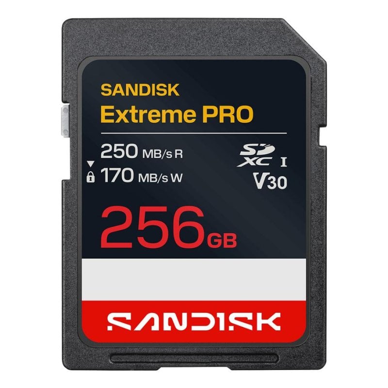 Sandisk Carte SanDisk Extreme Pro 256GB SDXC UHS-I 250MB s V30 résistante