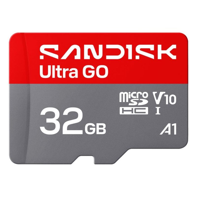 Sandisk Carte mémoire SanDisk Ultra GO 32GB microSDHC UHS-I 120MB s V10 Grey Red