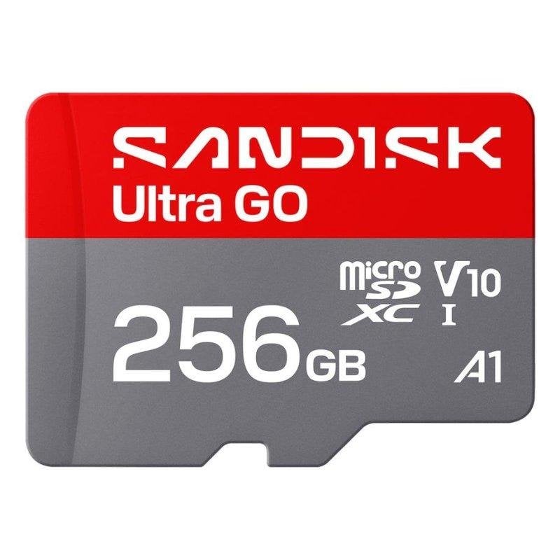 Sandisk Carte mémoire SanDisk Ultra GO 256GB UHS-I 190MB s V10 Grey Red