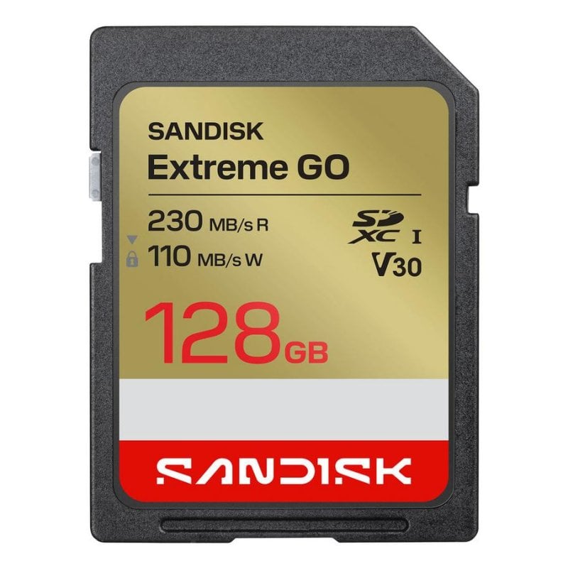 Sandisk Carte SanDisk Extreme GO 128GB SDXC UHS-I 230MB s résistante
