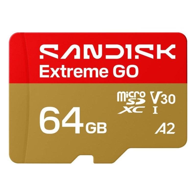 Sandisk Carte mémoire SanDisk Extreme GO 64 GB UHS-I 170 MB s U3 V30 A2