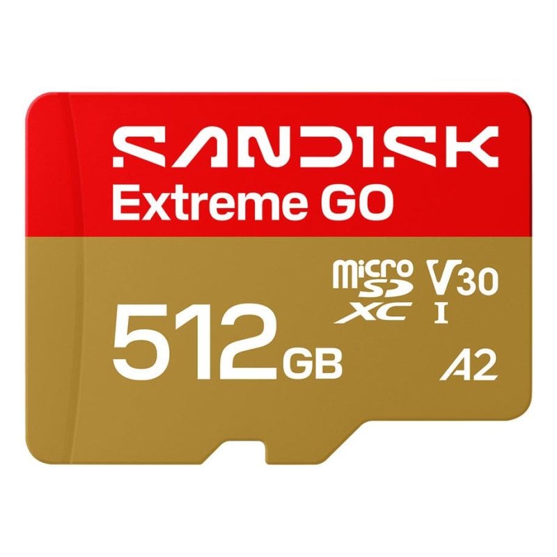 Sandisk Carte mémoire SanDisk Extreme GO 512GB UHS-I 240MB s U3 V30 A2