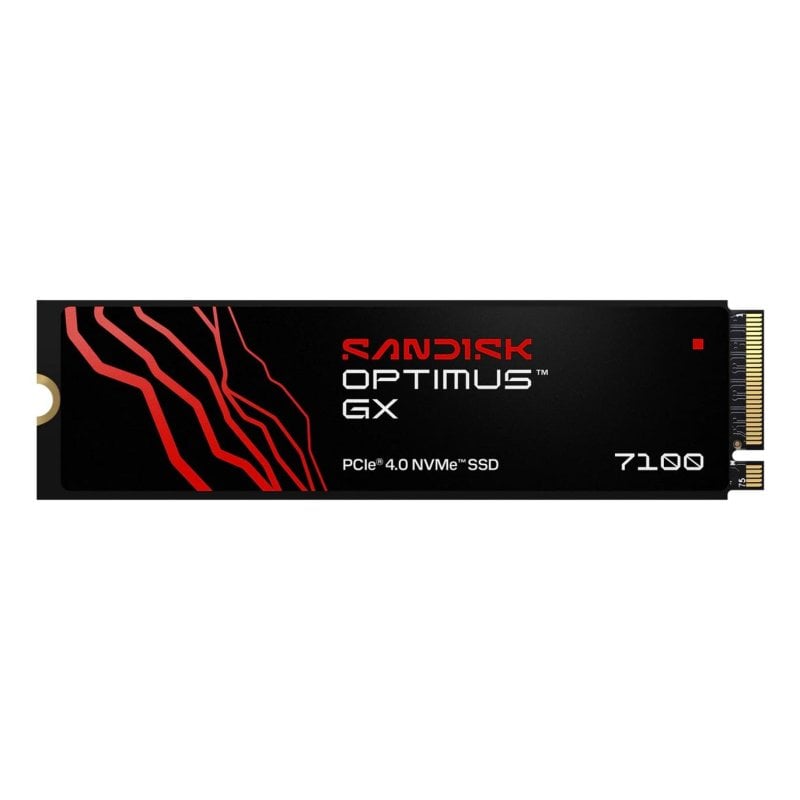SANDISK Optimus GX 7100 NVMe SSD 1 to (Jusqu’à 7 250 6 900 Mo s Vitesses de Lecture écriture séquentielles, PCIe 4.0, M.2 2280, BiCS TLC 3D CBA NAND, SANDISK Dashboard)