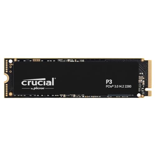 Crucial P3 500Go CT500P3SSD8 PCIe 3.0, 3D NAND, NVMe, M.2 SSD, up to 3500MB s