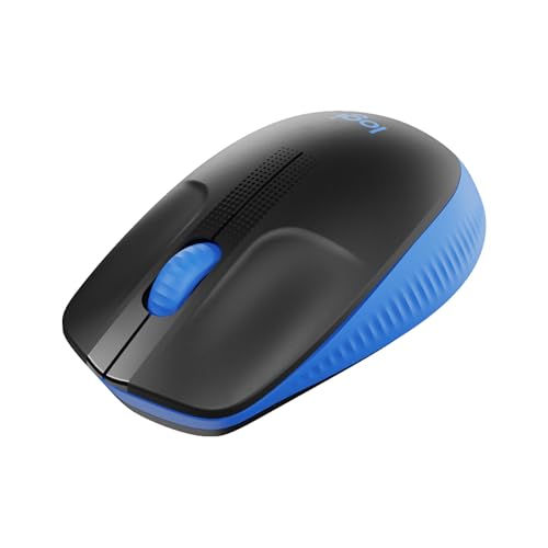 Logitech M190 Souris sans Fil, Design ambidextre, durée de la Batterie 18 Mois avec Mode économie d’énergie, récepteur USB, contrôle précis du Curseur défilement, Large molette de défilement - Bleu
