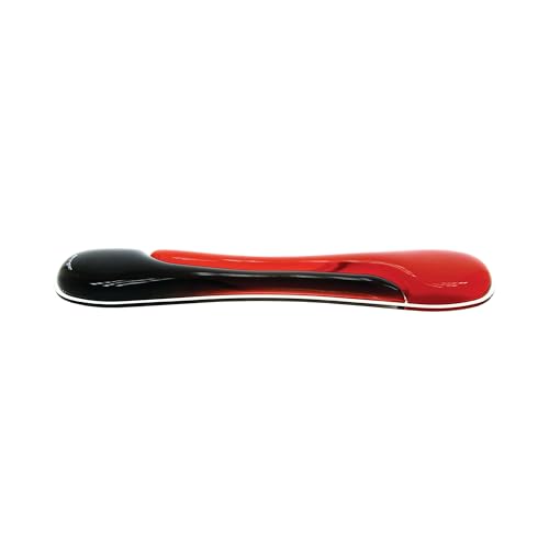 Kensington Repose-Poignets pour Clavier - Gel Duo Ergonomique, Compatible avec Claviers Complets Gaming pour un Grand Confort - Rouge Noir (62402)