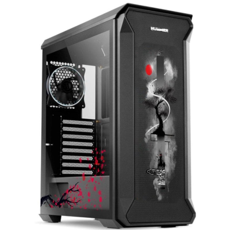 nox Boîtier ATX Nox Hummer Quantum Cristal Templé ARGB USB 3.0 Japan