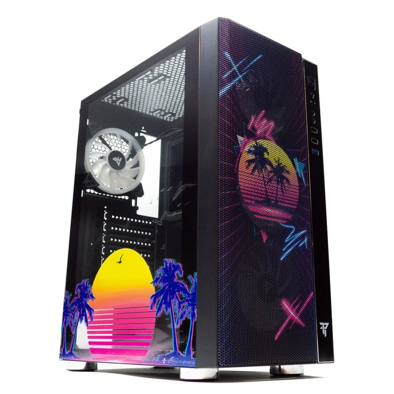 tempest Tour ATX Tempest Umbra RGB Black Magic City 4x ARGB Verre Trempé