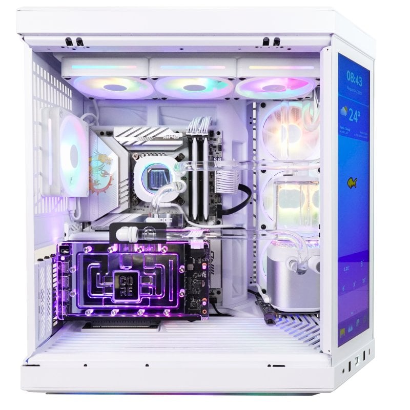 pccom PC de bureau PcCom Custom Intel Core Ultra 9 285IA 64GB 4TB SSD RTX 5080 Windows 11 Pro