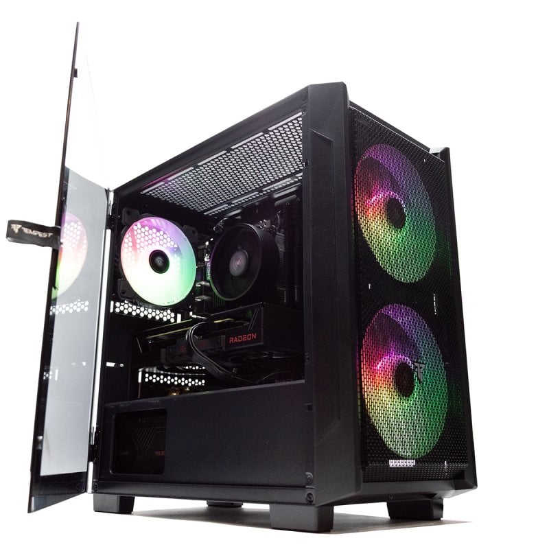 pccom PC de bureau PcCom Lite AMD Ryzen 5 5500 16GB 1TB SSD RX 9060 XT 16GB