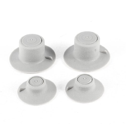 N A Laptop Cooling Feet Leg Cooler Stand Pad de réduction de Chaleur Gris 4 Pcs