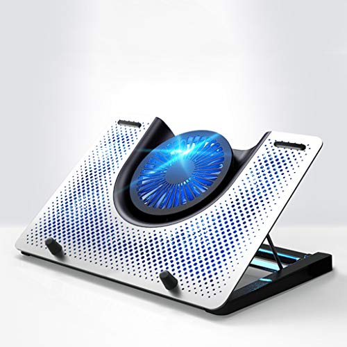 Refroidisseur PC Portable Support for ordinateur portable de refroidissement Blu-ray 12 - 18 Gaming Laptop Cooling Pad USB bureau Powered ventilateur avec métal Grille stable et silencieux Refroidis
