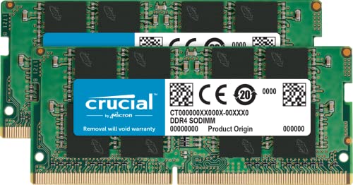 Crucial RAM DDR4 16GB Kit 2x8GB3200MHz SODIMM CL22 Memoire pour Ordinateur Portable Mini PC Memoire Haute Performance CT2K8G4SFRA32A