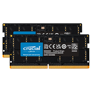 Crucial SO DIMM DDR5 32 Go 2x16Go 5600 MHz CL46 1Rx8
