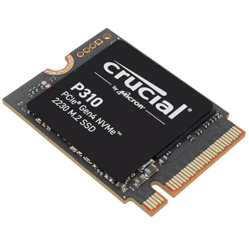 Crucial P310 SSD 2TB PCIe Gen4 NVMe M.2 2230, Jusqu’à 7.100Mo s, Compatible avec Steam Deck, ASUS ROG Ally, MSI Claw Microsoft Surface, Disque Dur SSD - CT2000P310SSD2