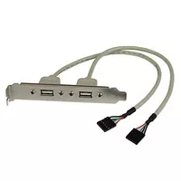 StarTech.com Cable adaptateur USB 2.0 IDC 5 broches vers plaque a 2 ports USB A