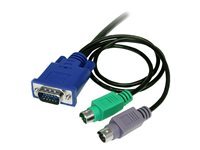 StarTech.com StarTech.com Cable pour Switch KVM VGA avec PS 2 3 en 1 - 1.80m - cable clavier video souris (KVM) - 1.8 m
